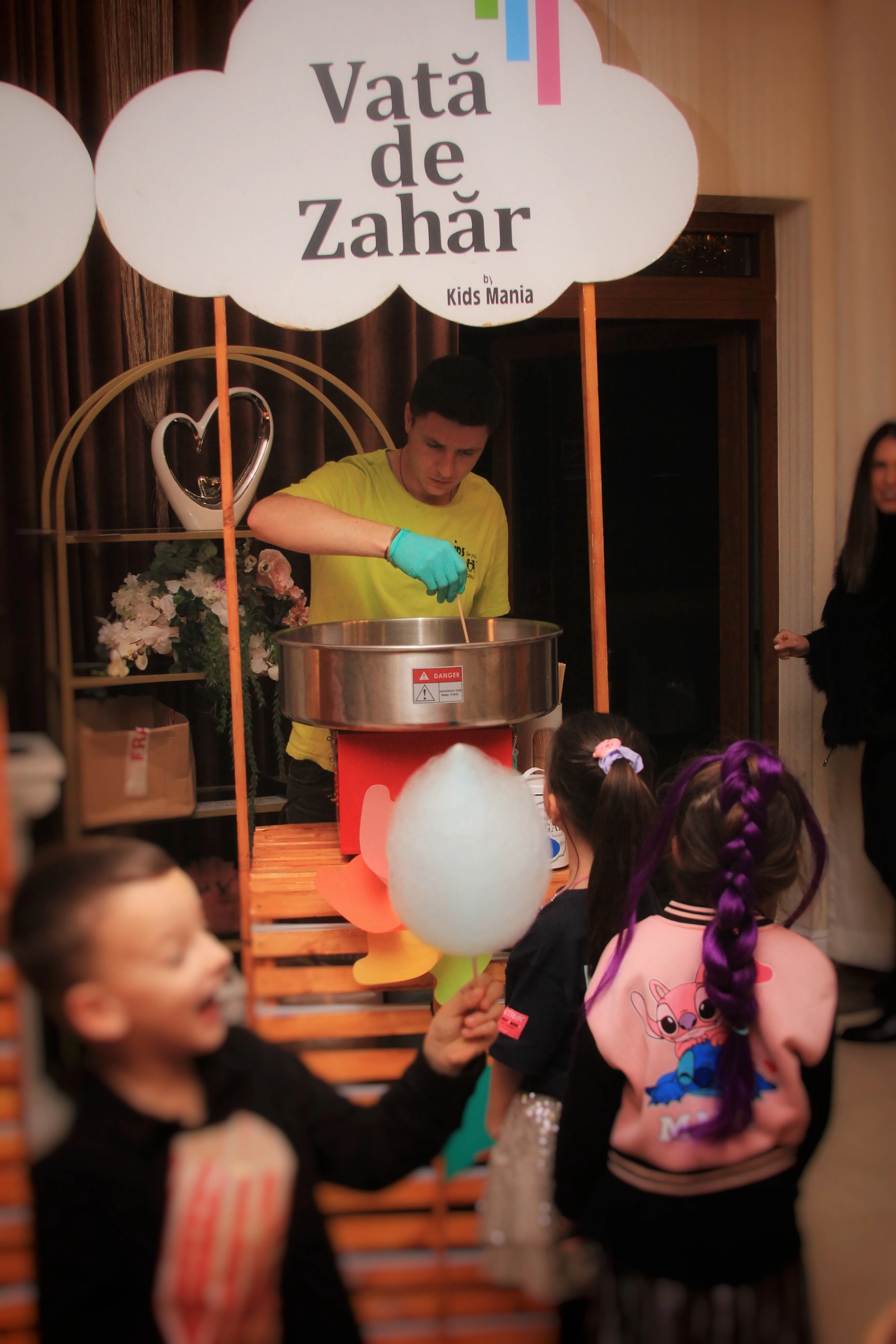 Vată de zahăr botez Kids Mania Iași
