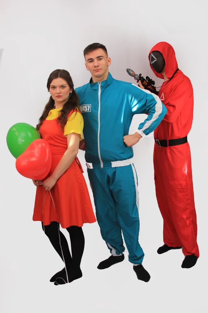 animatori squid game Costum animatori squid game petreceri copii Iași — Kids Mania