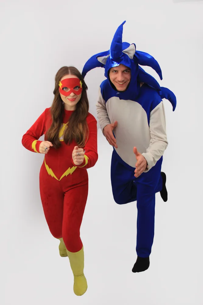 Fata flash si Sonic personaje petreceri copii Costum Fata flash si Sonic personaje petreceri copii petreceri copii Iași — Kids Mania